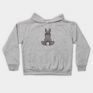 Bunny Rabbit Mandala Kids Hoodie